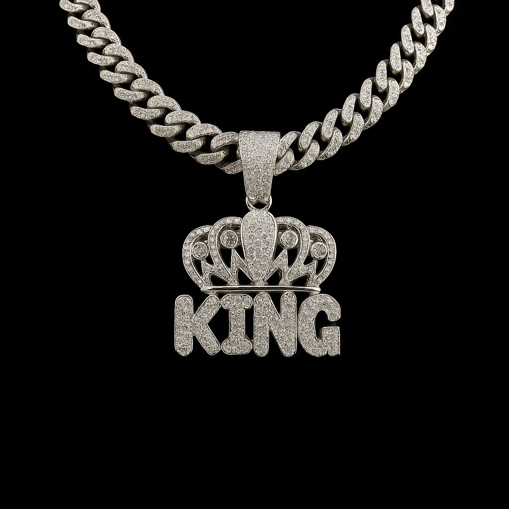 Iced Out KING Chain + Pendant
