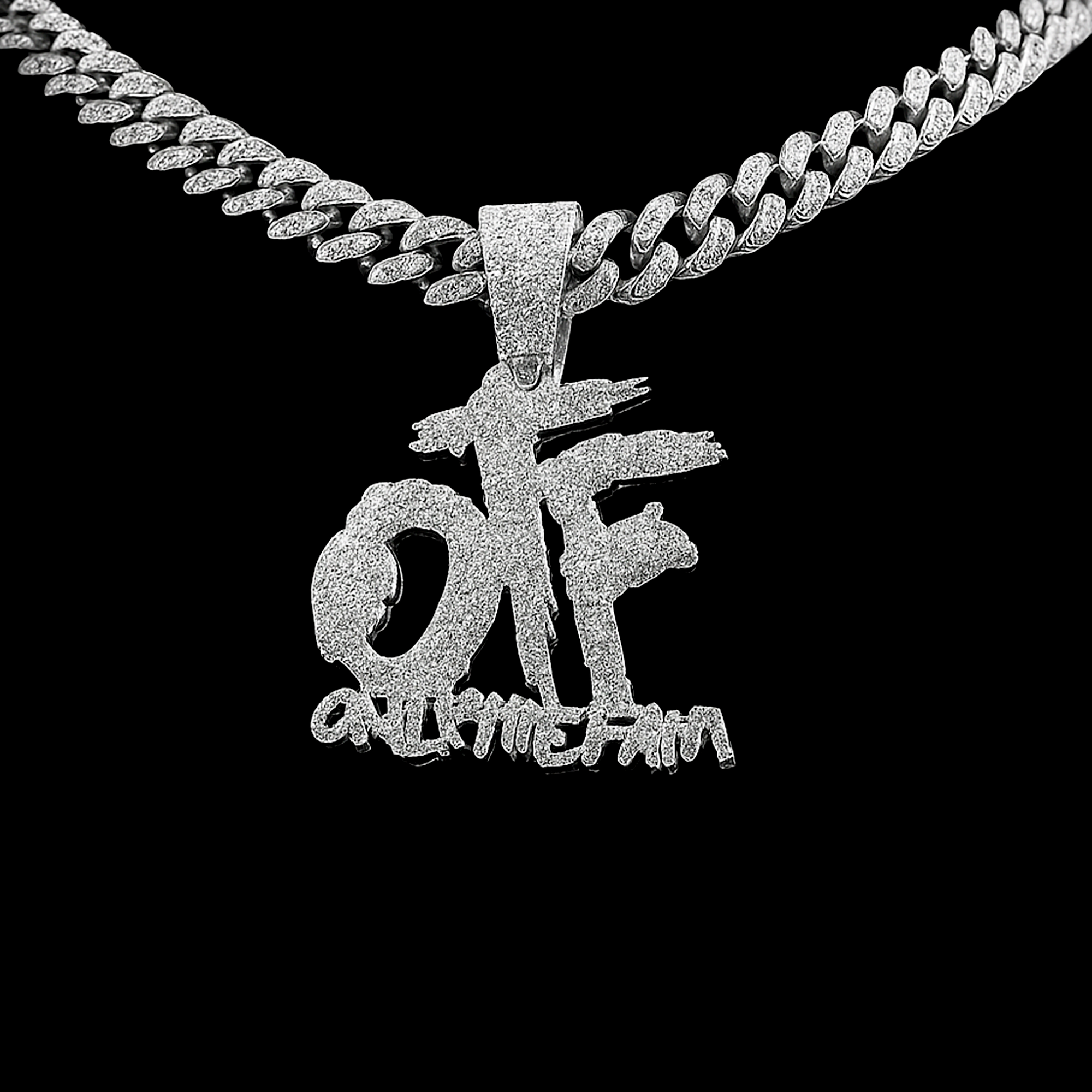 King Von OTF Iced Out Chain + Pendant