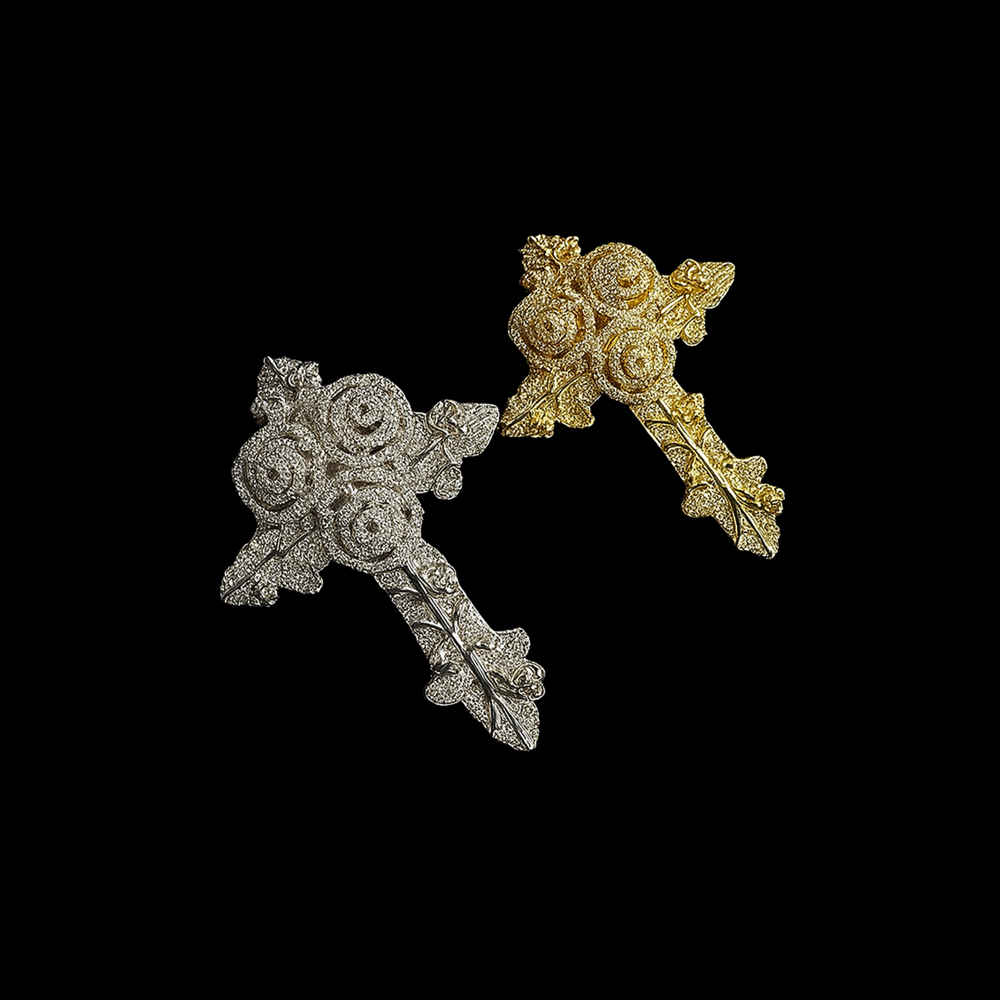 Premium Iced Out Cross Pendant