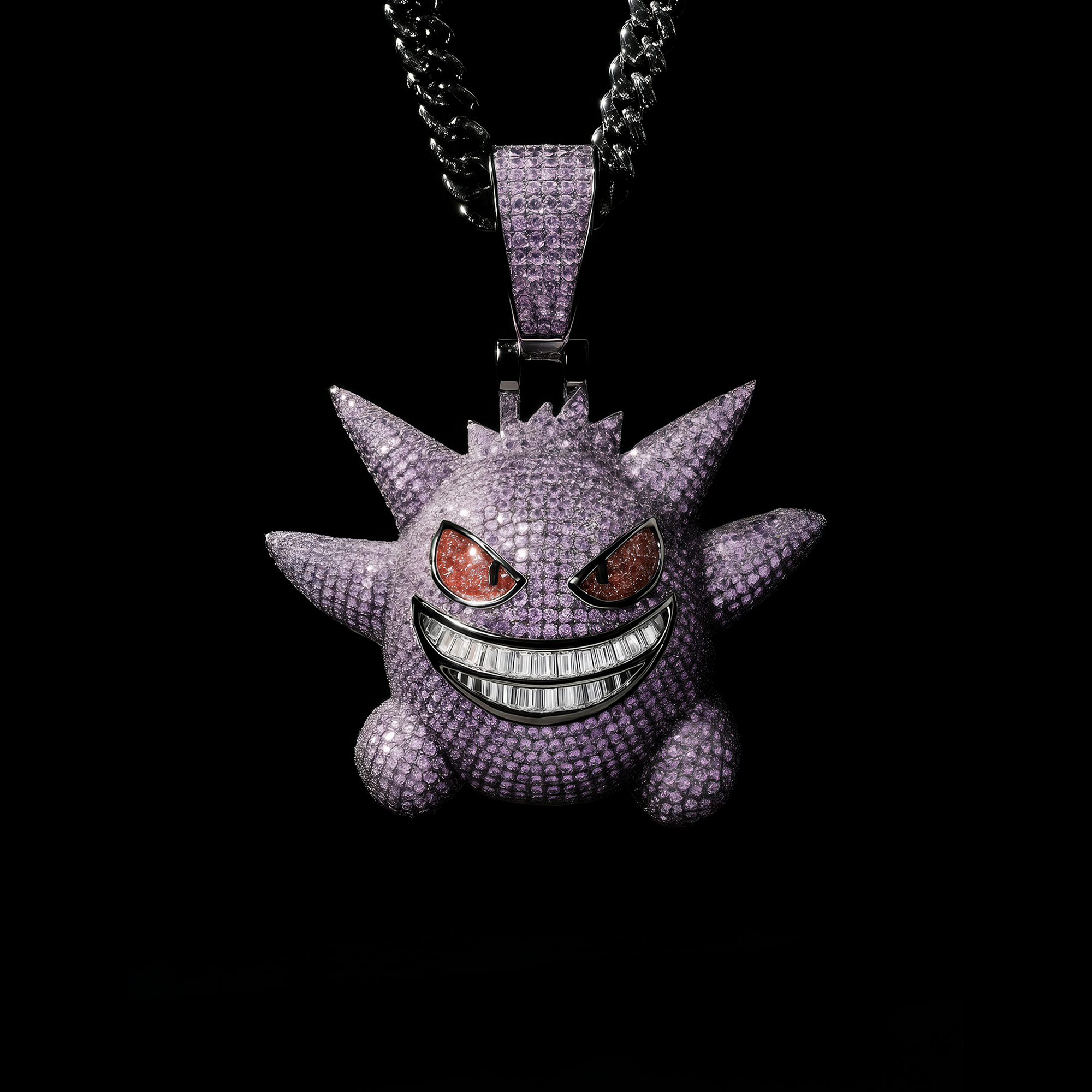 Premium Iced Out Gengar Pendant